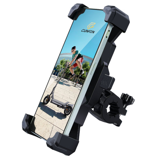 Phone Mount Holder, Bicycle Scooter Phone Clip, Black