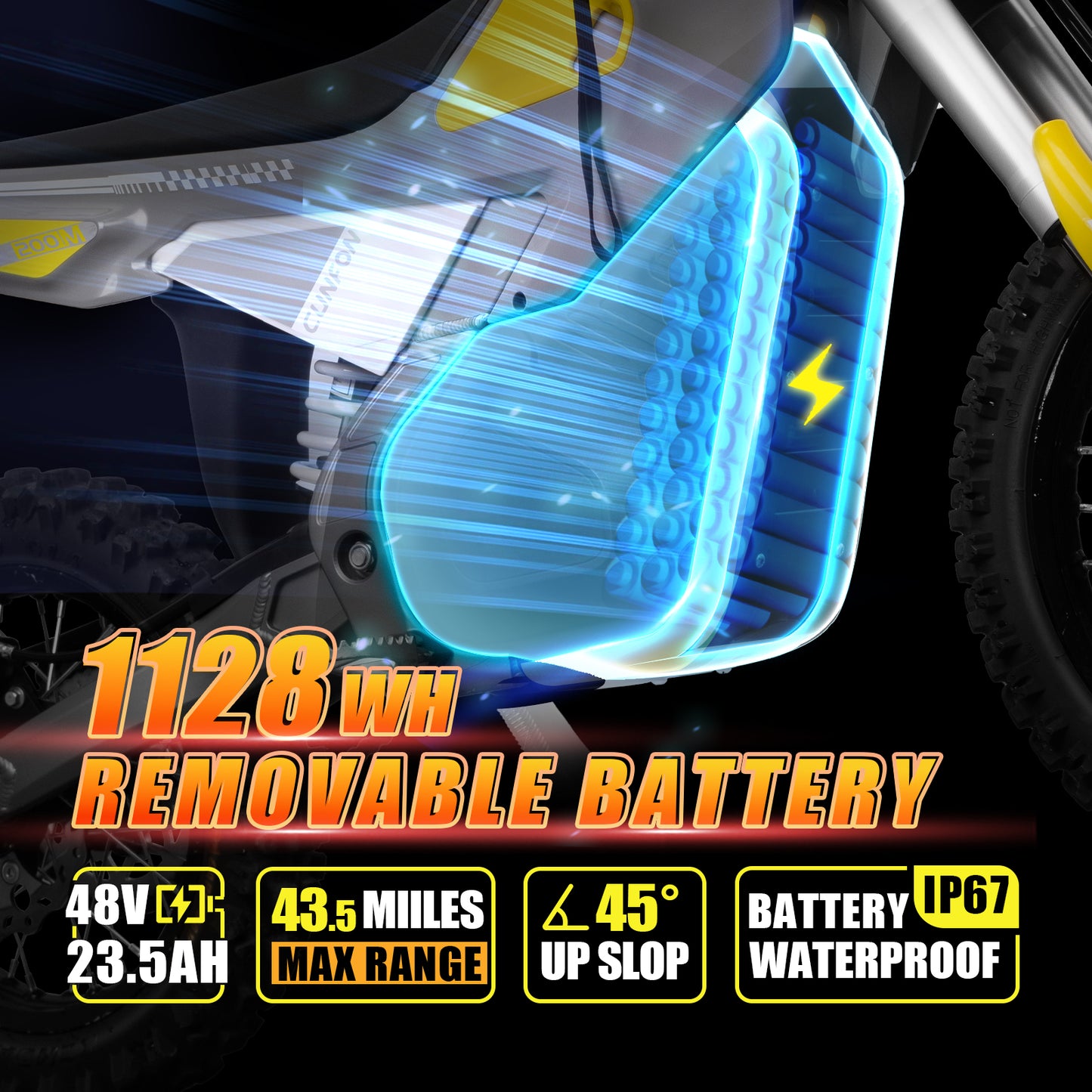 Cunfon M200 Electric Dirt Bike E Moto for Adults Teens